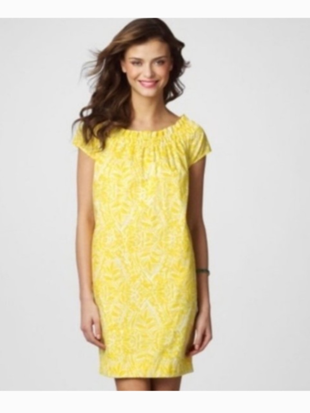 Lilly Pulitzer Sullivan Yellow Floral Shift Dress